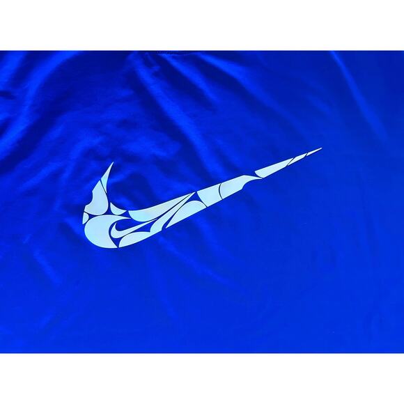 Nike Women’s Athletic Dri Fit Workout Royal Blue T-Shirt - Size Large - Picture 2 of 8